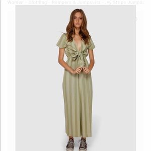 NWT Billabong Ivy Stripe Jumpsuit